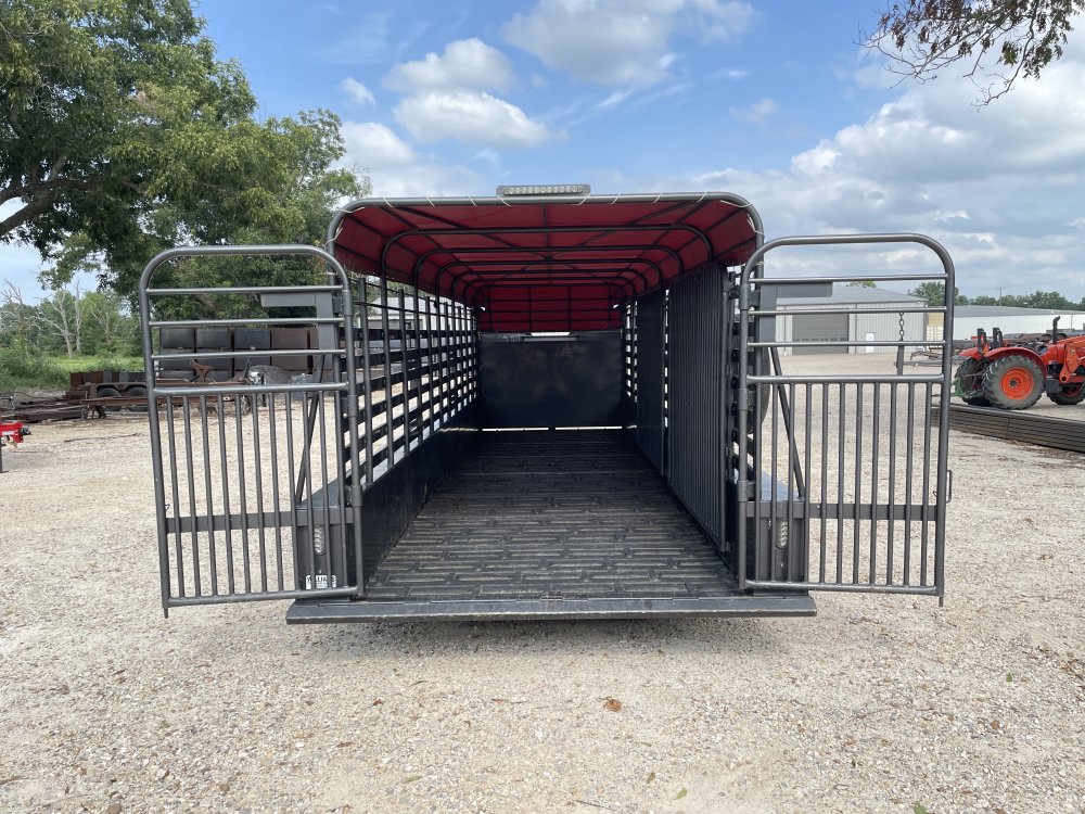 2023 Coose 6′ 8″ X 24′ GVWR 14,000 Bar Top Livestock – Trailer-02387 - 9
