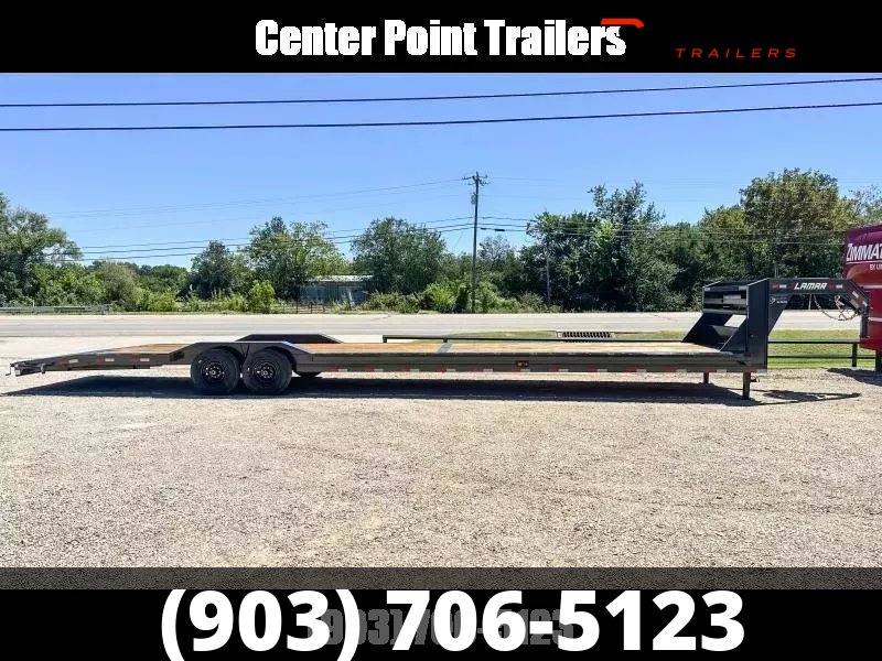 2027 Lamar 102″ X 40′ GVWR 14,000 Gooseneck Lowboy/Car Hauler Trailer-58171