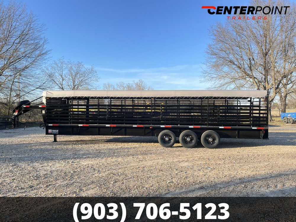 2026 W-W 6' 8" X 32' GVWR 21K Bar Top Livestock Trailer- 28590