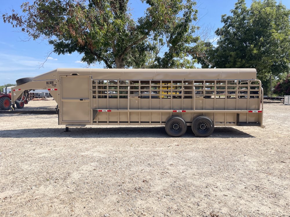 2026 Big Bend 6′ 8″ X 24′ GVWR 16K Metal Top Deluxe Livestock Trailer- 12151 - 3