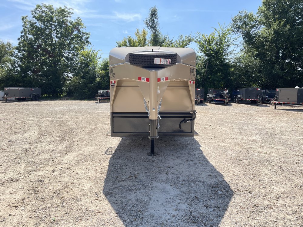 2026 Big Bend 6′ 8″ X 24′ GVWR 16K Metal Top Deluxe Livestock Trailer- 12151 - 2