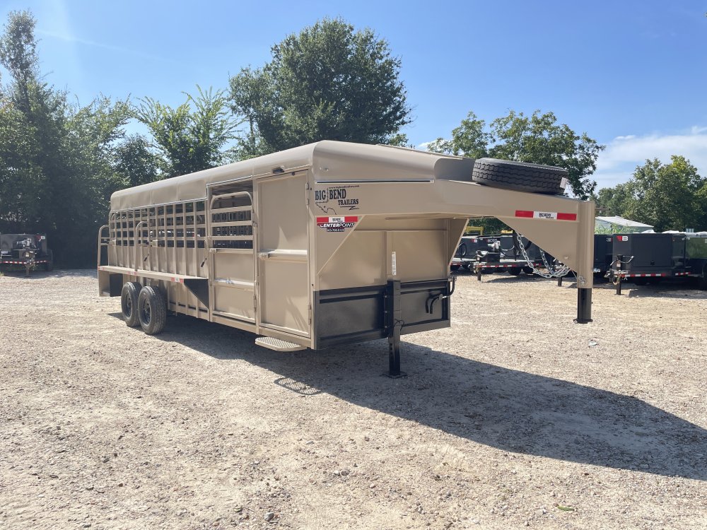 2026 Big Bend 6′ 8″ X 24′ GVWR 16K Metal Top Deluxe Livestock Trailer- 12151 - 6