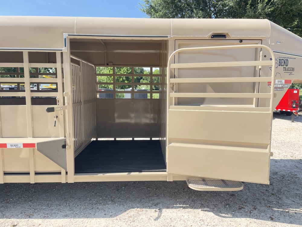 2026 Big Bend 6′ 8″ X 24′ GVWR 16K Metal Top Deluxe Livestock Trailer- 12151 - 8