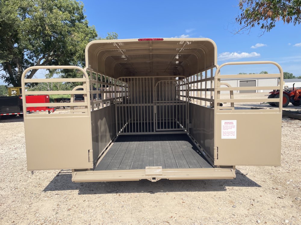 2026 Big Bend 6′ 8″ X 24′ GVWR 16K Metal Top Deluxe Livestock Trailer- 12151 - 9