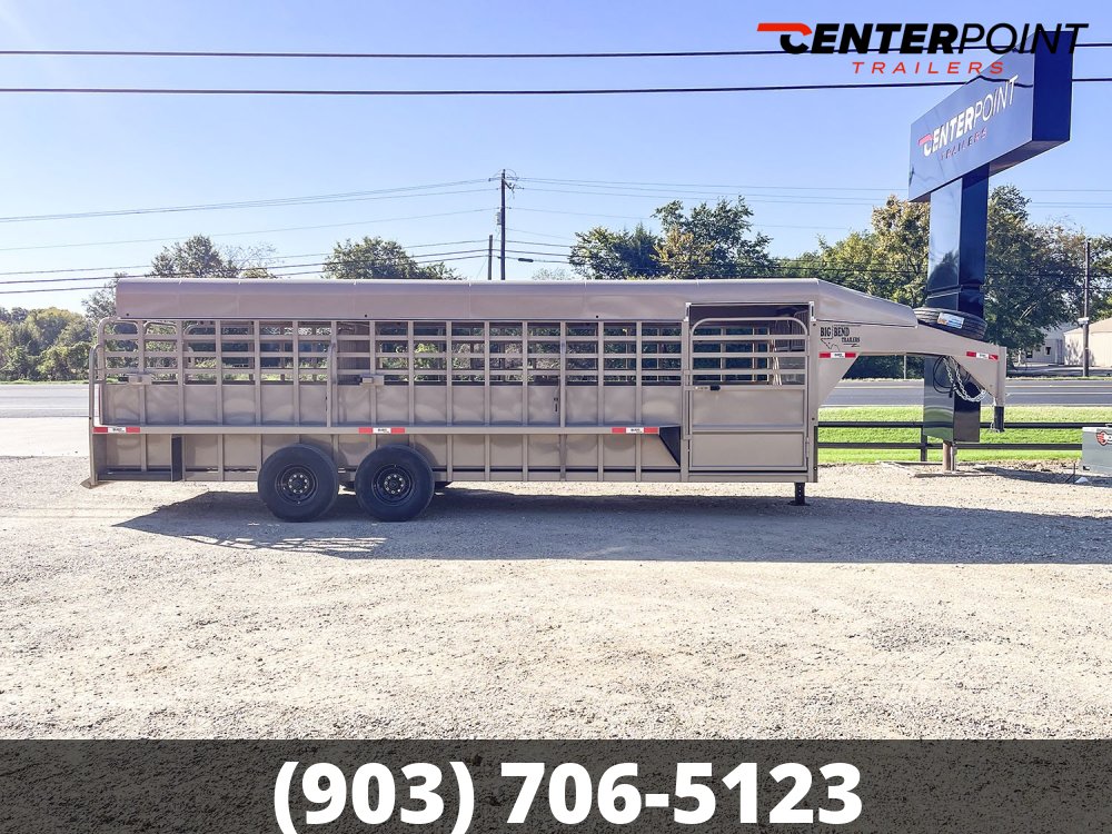 2026 Big Bend 6' 8" X 24' GVWR 16K Metal Top Livestock Trailer- 11700