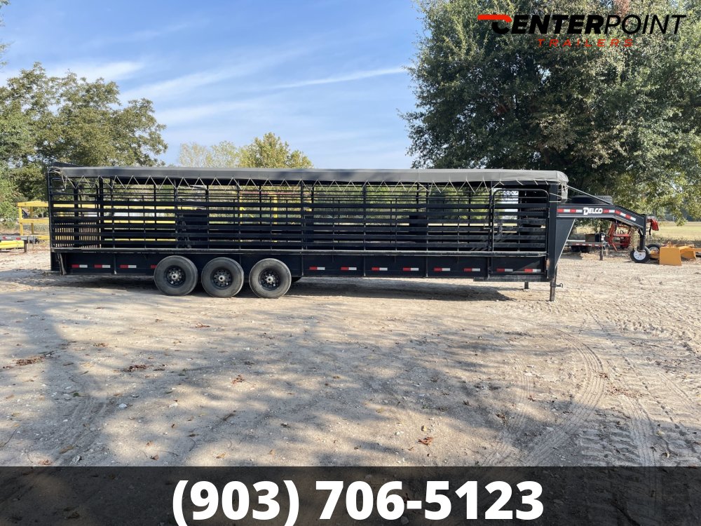2024 Delco 6' 8" x 32' GVWR: 21K Livestock Trailer - 32456