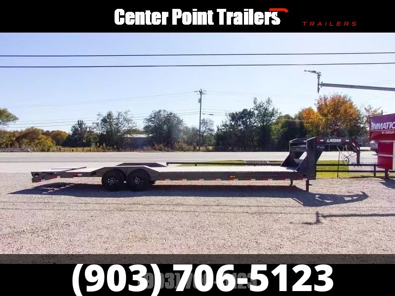 2026 Lamar 102" X 32' GVWR 14K Gooseneck Lowboy/Car Hauler Trailer- 53938