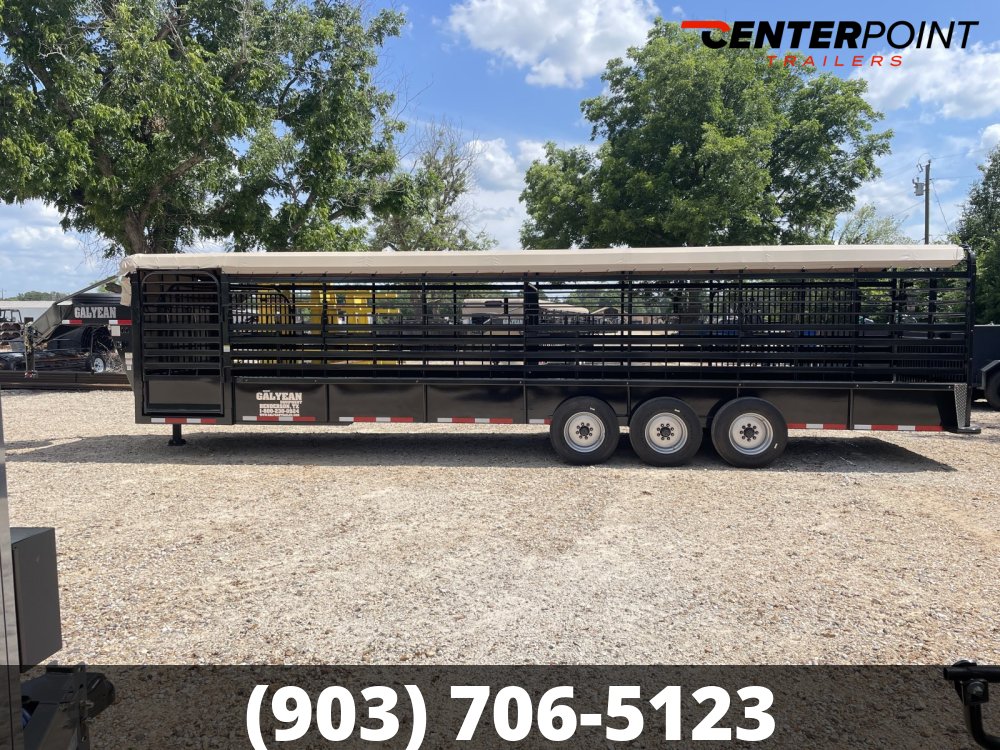 2026 Galyean 6.8' x 32' GVWR 25,725 Bar Top Livestock Trailer 15218