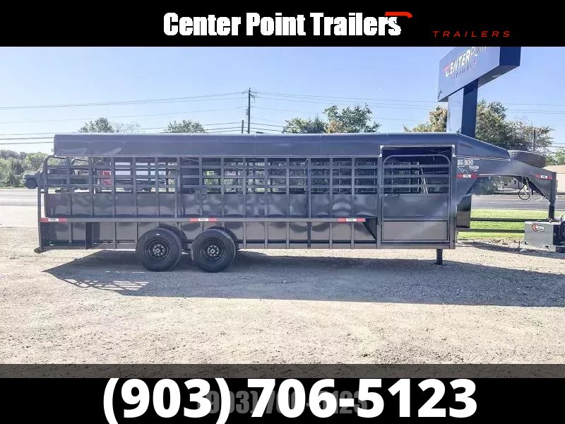 2026 Big Bend 6' 8" X 24' GVWR 16K Metal Top Livestock Trailer- 11699