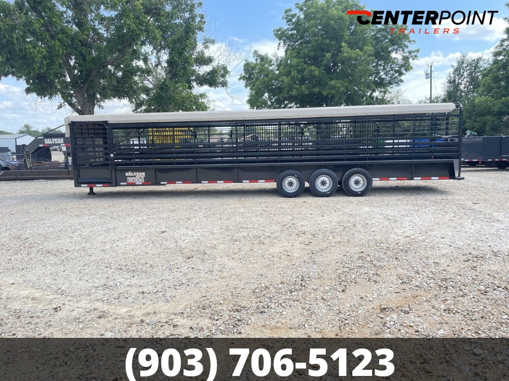 2026 Galyean 6.8' x 36' GVWR 25,725 Bar Top Livestock Trailer 15272