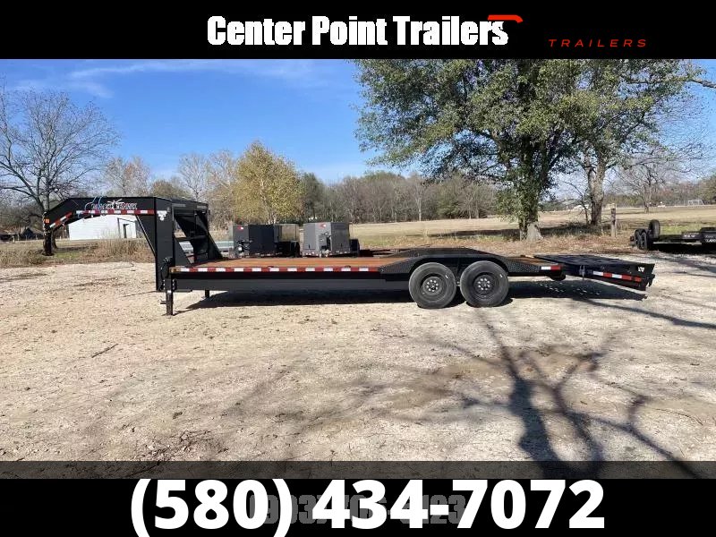 2026 Blackhawk 102" X 26' GVWR 17280 Gooseneck Lowboy/Car Hauler Trailer- 00221