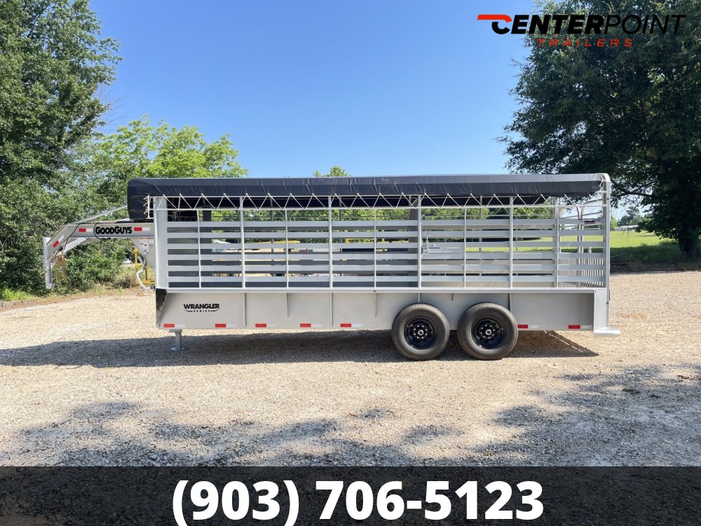 2027 GoodGuys 6' 8" x 20' GVWR 14K Bar Top Livestock Trailer 03364