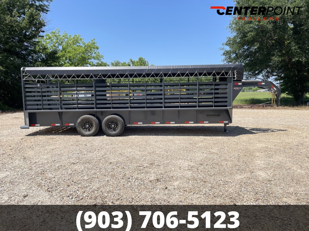 2027 GoodGuys 6' 8" x 24' GVWR: 15680 Bar Top Livestock Trailer - 03365