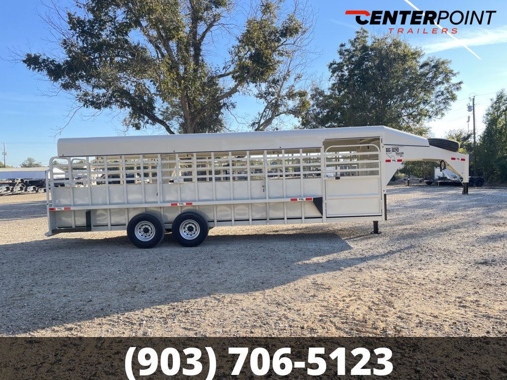 2026 Big Bend 6′ 8″ X 24′ GVWR 16K Metal Top Livestock Trailer- 11203