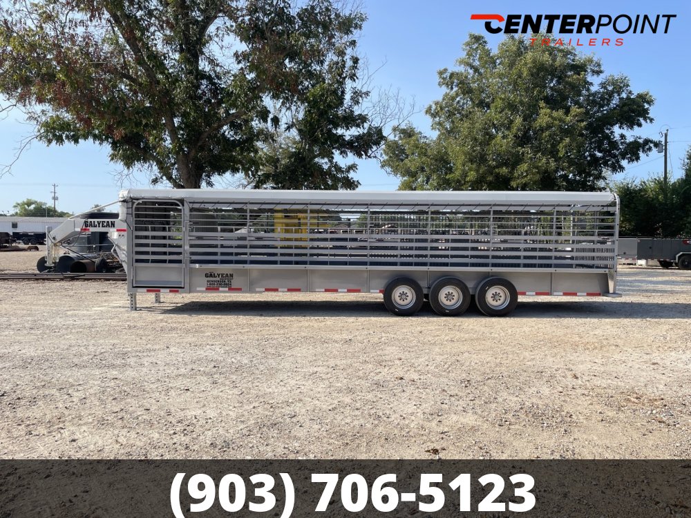 2026 Galyean 6.8' x 32' GVWR 25,725 Bar Top Livestock Trailer 15345