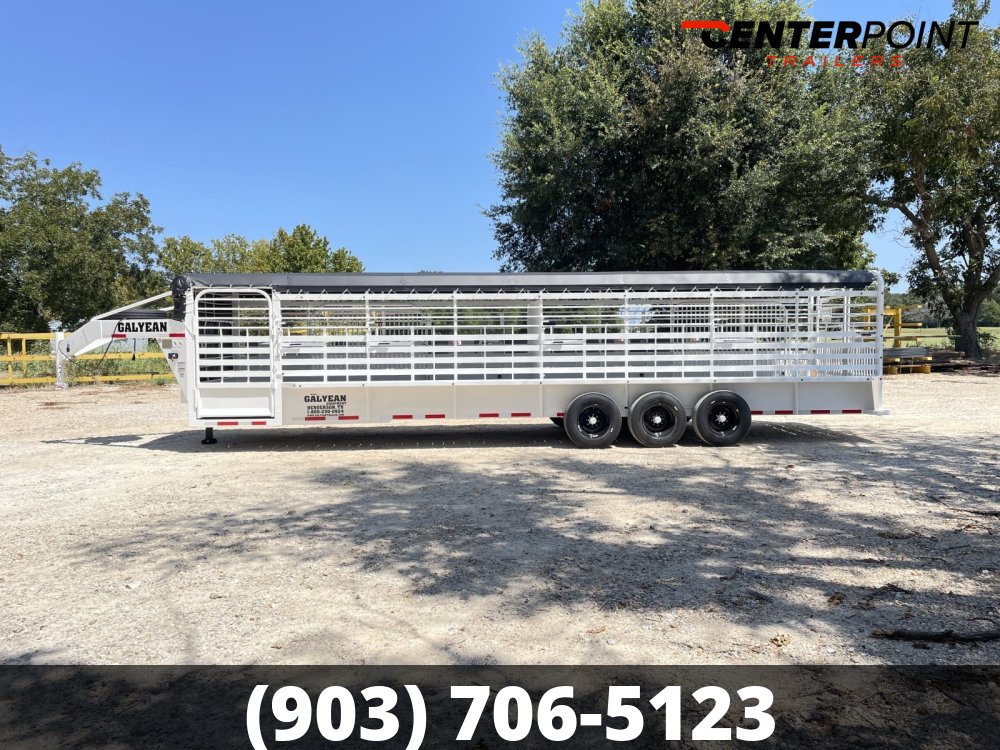 2026 Galyean 6.8' x 32' GVWR 25,725 Bar Top Livestock Trailer 15351