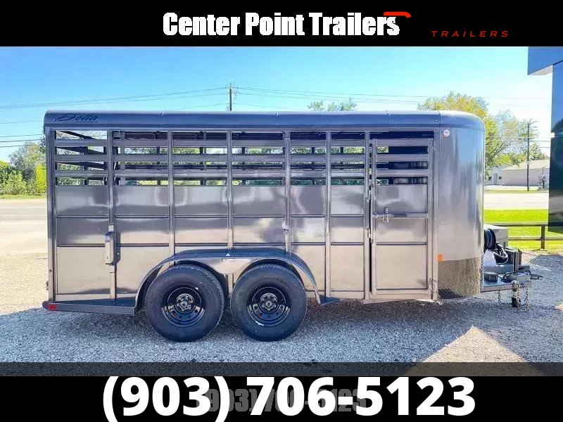2026 Delta 6' x 16' 7,000 Livestock Trailer