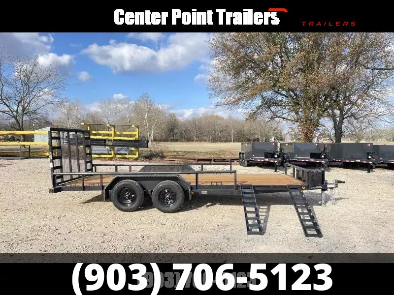 2026 Load Trail 83" X 18' GVWR 7K Commercial Utility Trailer W/Side Rail Ramps-04462
