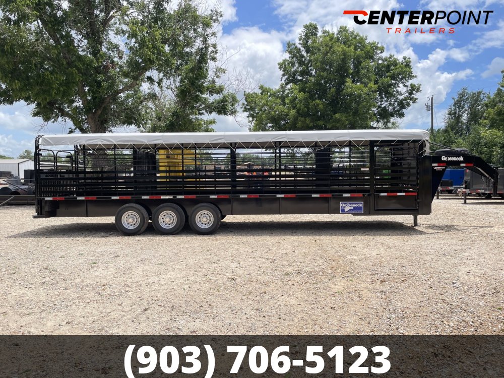 2026 GOOSENECK 6' 8" x 32' GVWR 25K Bar Top Livestock Trailer - 91588