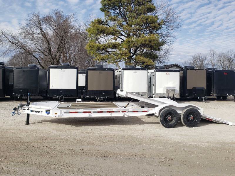 2026 Diamond C Trailers HDT-210 24'x82" Pro-Tilt Equipment Trailer, 8' Stationary Deck