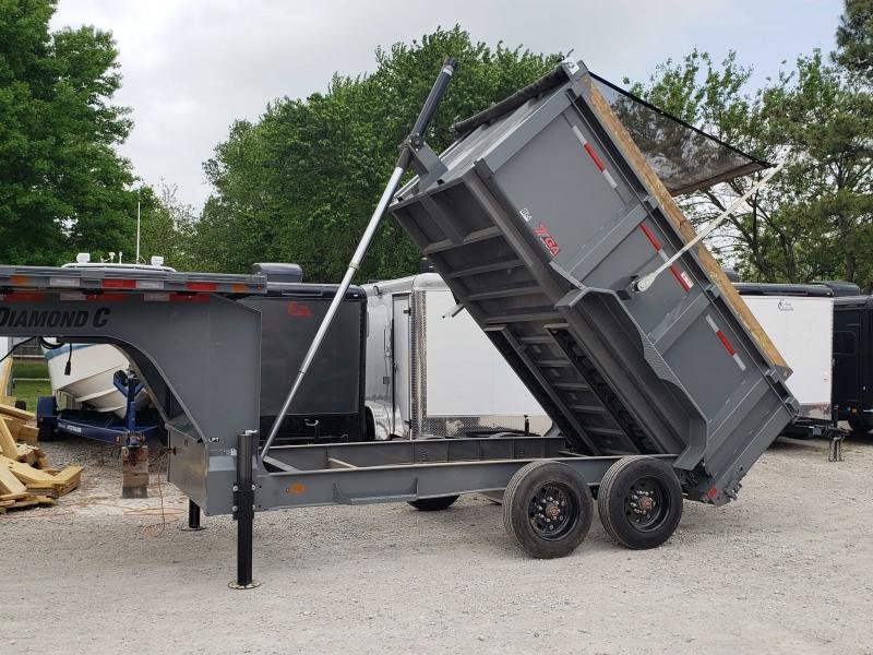 2025 Diamond C Trailers LPT-210 12'x82" Telescopic Dump Trailer
