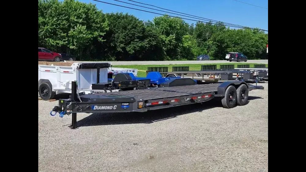 2025 Diamond C Trailers HDT-208 24'x80" (03618) Tilt Equipment Trailer, 8' Stationary Deck 16' Tilt