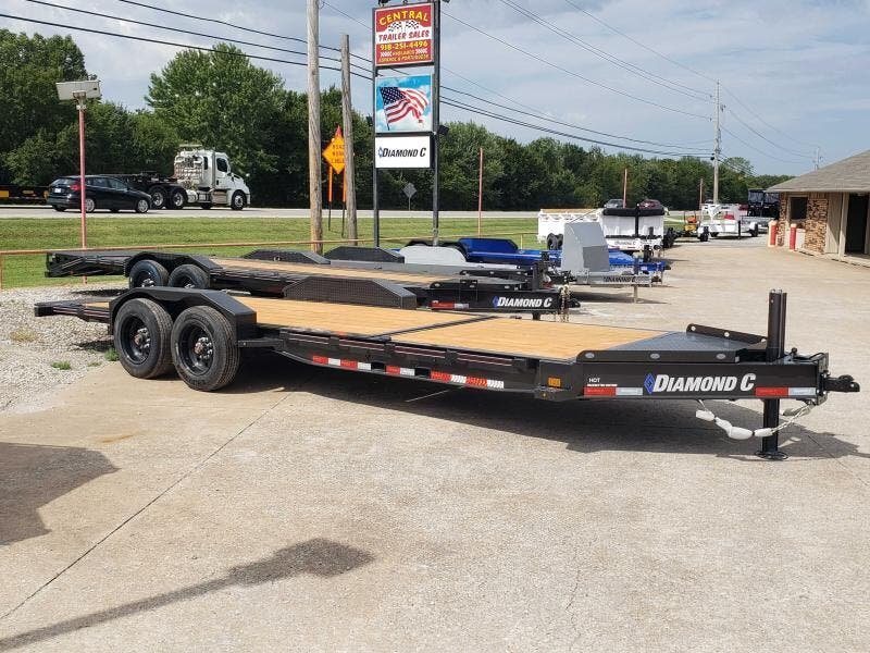 2025 Diamond C Trailers HDT-208 22'X80" Tilt Equipment Trailer, 6' Stationary Deck