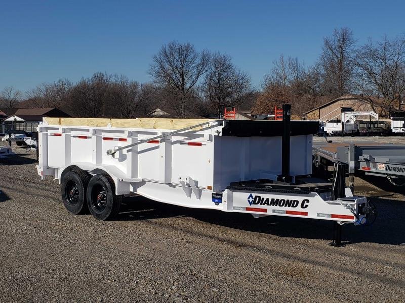 2025 Diamond C Trailers LPT-210 16'x82" Telescopic Dump Trailer