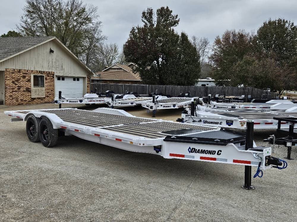 2026 Diamond C Trailers HXD-210 MaxWide Tilt Trailer 24' x 102", (6' Stationary / 18' Tilt) Arctic