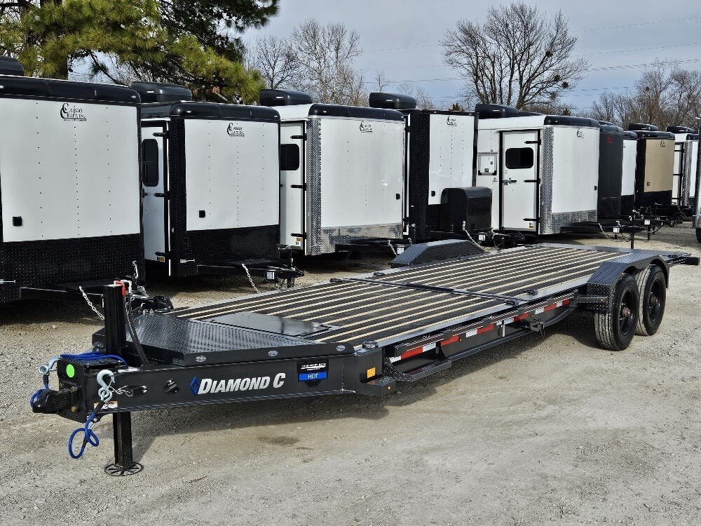 2026 Diamond C Trailers HDT-210 24'x82" Pro-Tilt Equipment Trailer, 8' Stationary Deck