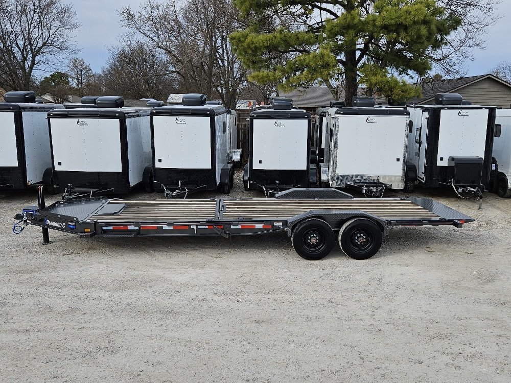 2026 Diamond C Trailers HDT-210 24'x82" Pro-Tilt Equipment Trailer, 8' Stationary Deck