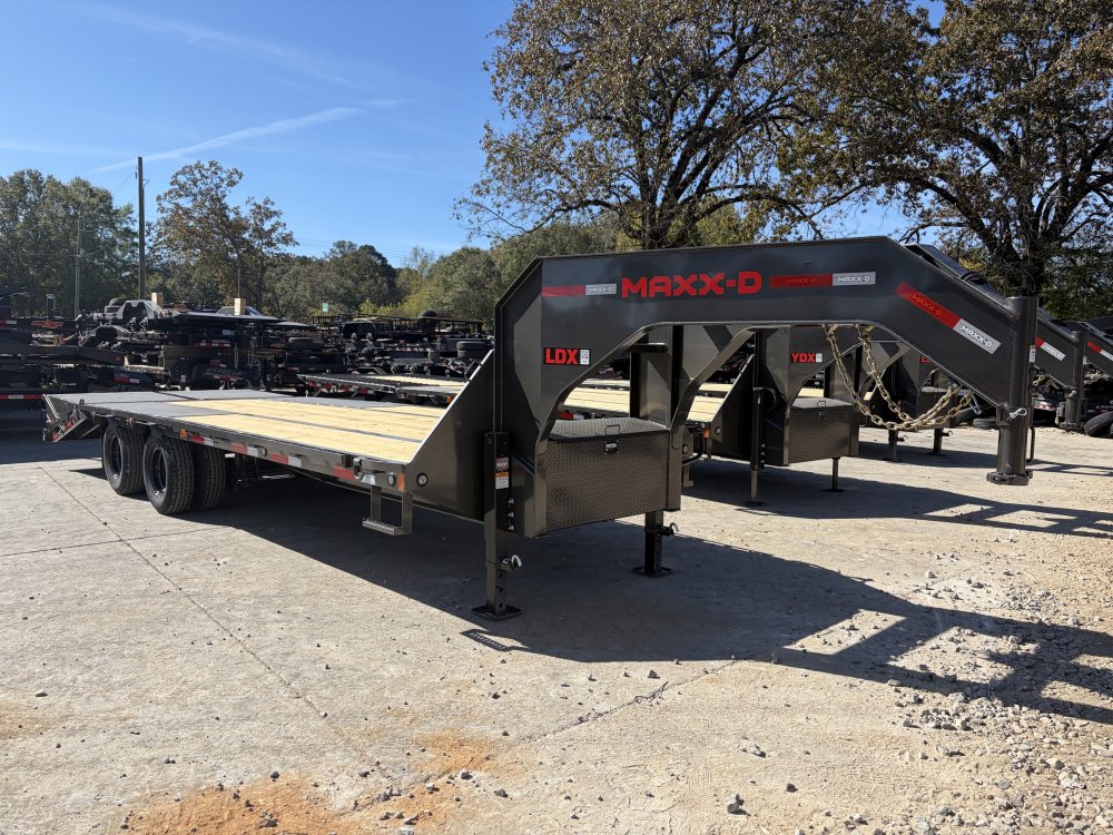 2027 MAXXD Trailers 2027 MaxxD LDX 8.5x25 Low-Pro Gooseneck Deckover Trailer - 25,000 LB GVWR, Tande