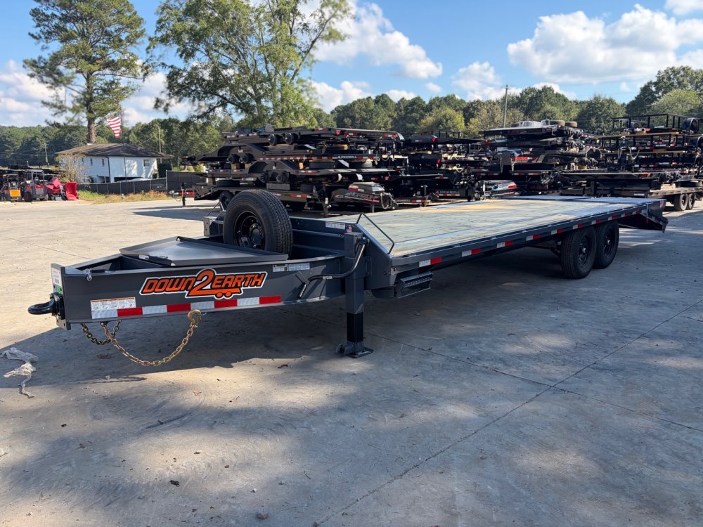 2027 Down To Earth Trailers Down 2 Earth 8.5x25 15.5K Deckover Equipment Trailer - Pintle Hitch, Meg