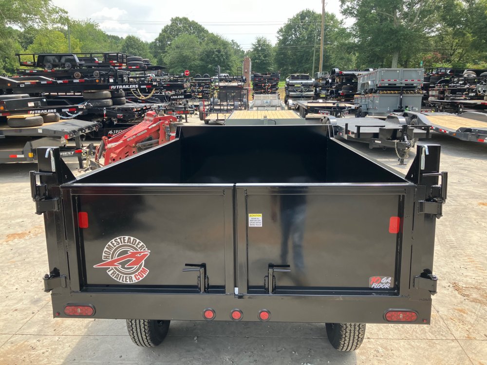 2025 Homesteader Trailers 6x10 10K 2ft Barn Doors Dump