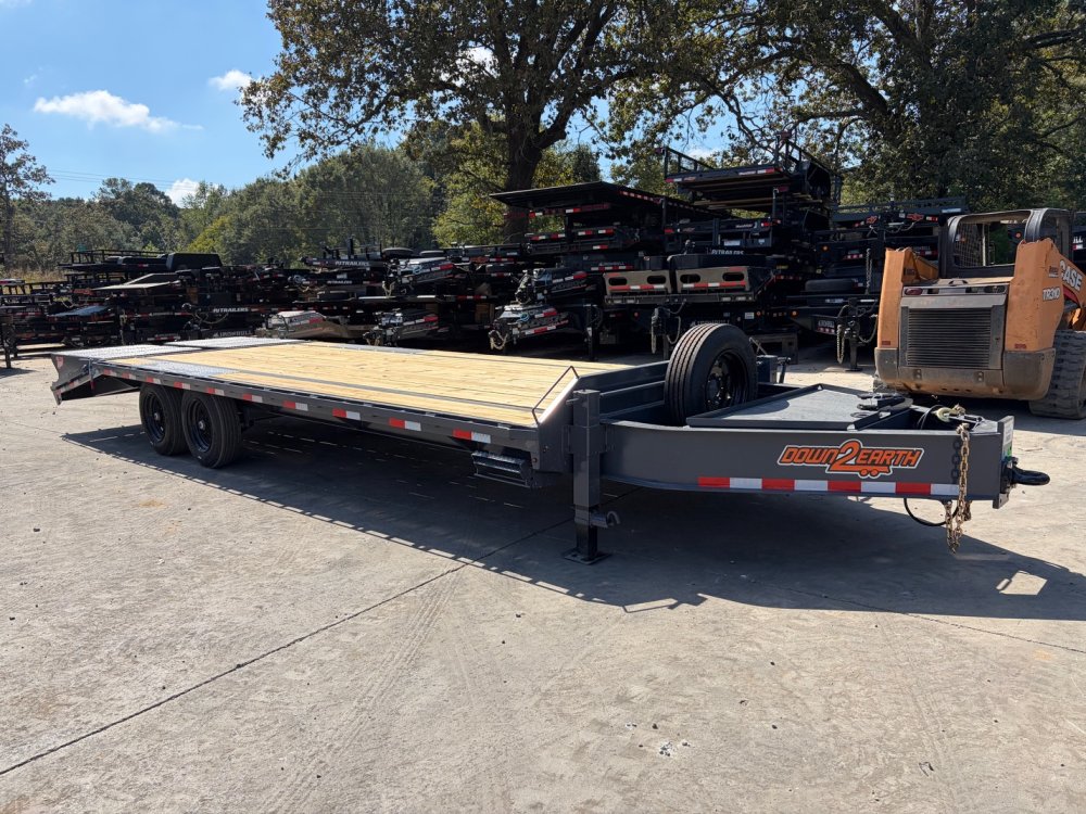 2027 Down To Earth Trailers Down 2 Earth 8.5x25 17.5K Deckover Equipment Trailer - Pintle Hitch, Meg