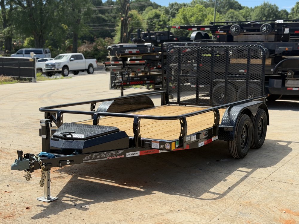 2027 Horizon 2027 Horizon UTZ 6.5x12 Utility Trailer 3.8K GVWR - Single Axle, Ramp Gate, Powder Coat