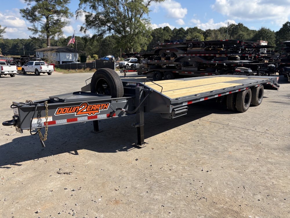 2027 Down To Earth Trailers 2027 Horizon FTZ 8.5x22 23.5K Heavy-Duty Deckover Trailer - 10K Dual Tan