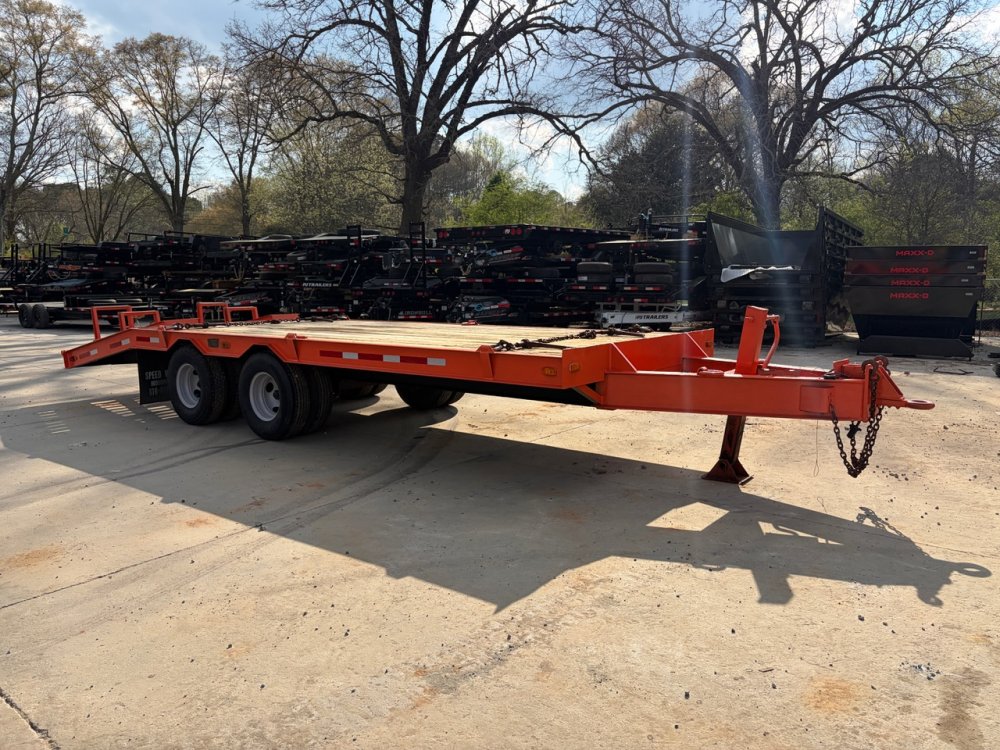 1990 Ditch Witch Used as is 8.5x24 20K Ditch Witch Gooseneck Deckover Equipment Trailer - Dual 10K A