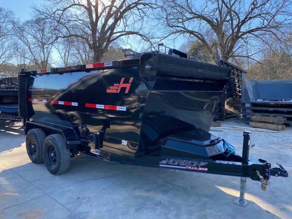 2027 Horizon HZ6 6x12 4ft 10K Heavy-Duty Dump Trailer - Scissor Hoist, Barn/Spread Gate, Ramps & Tar