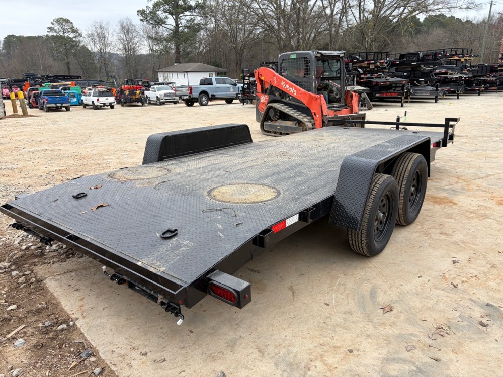 2026-Down-To-Earth-Trailers-7x18-7K-Car-Hauler-5"-Channel-Frame,-Steel-Deck,-Slide-Out-Ramps-C7K718S