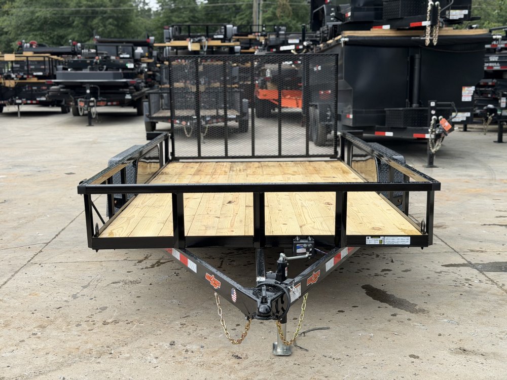 2026 Down To Earth Trailers 7x14 7000 lb 7K Tandem Axle Utility Trailer