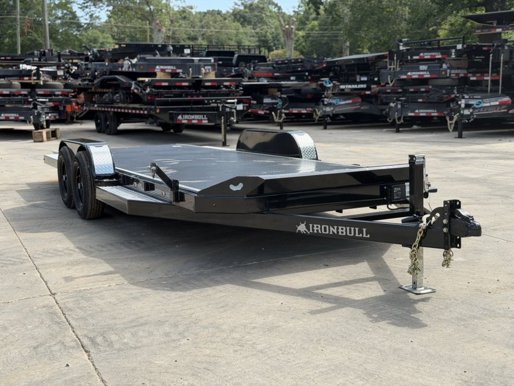 2026 Iron Bull 7x20 TRB 10K Gravity Tilt Equipment Trailer - Steel Deck, Full Tilt, Aluminum Trim & 