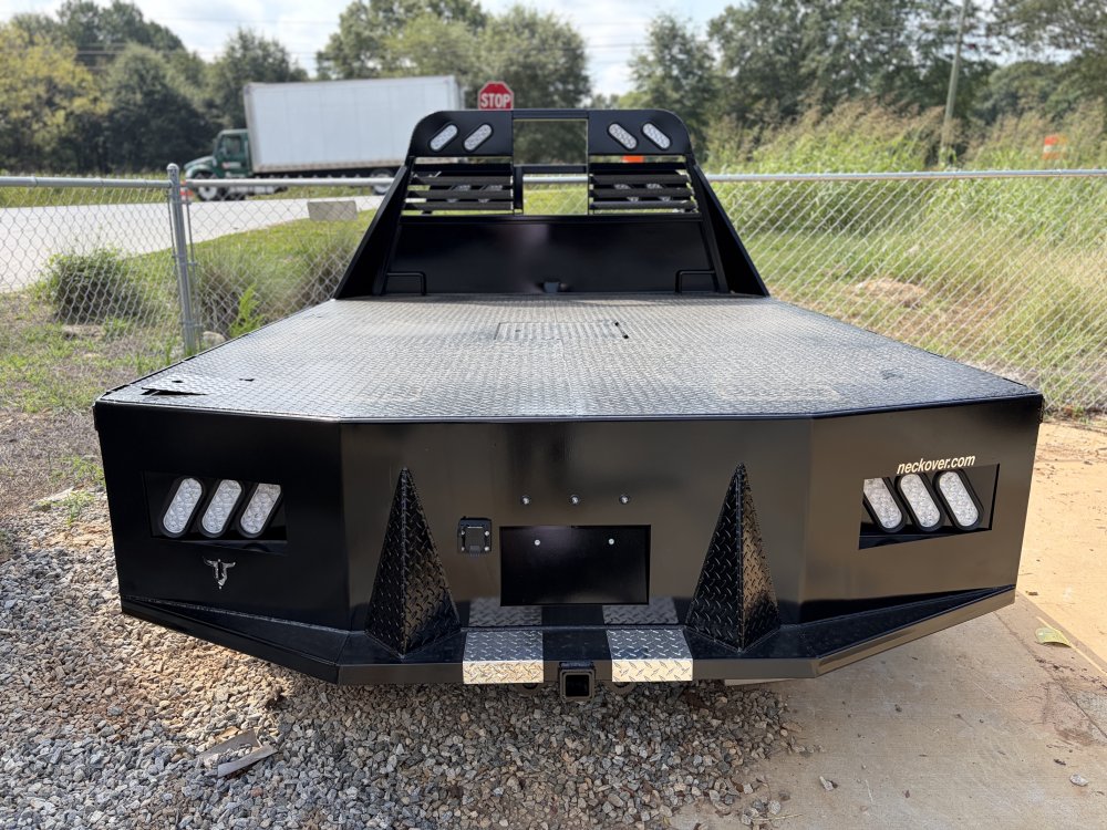 2027 Neckover 2027 Neckover Cab & Chassis Platform Truck Bed - 60" Cab-to-Axle, 34" Runners, Hitch B
