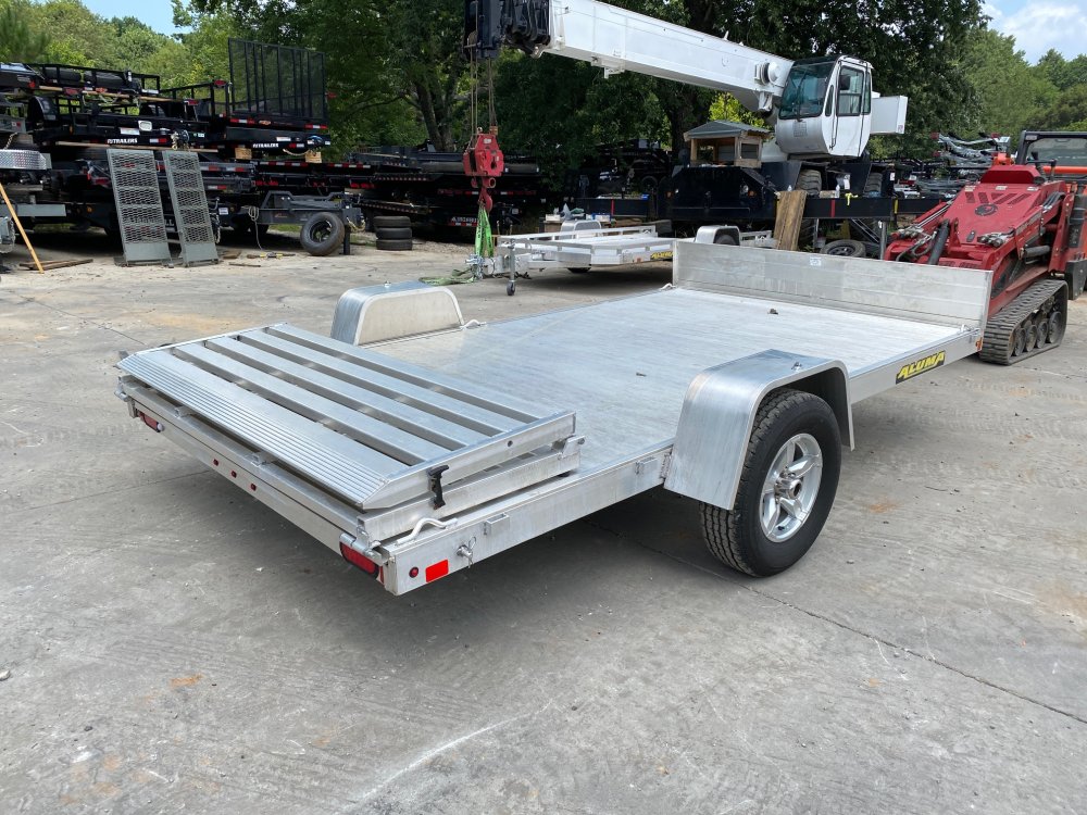2023-Aluma-7x12-3.5k-Aluminum-Utility-Trailer-3500#-Rubber-Torsion-Axle,-Aluminum-Bi-Fold-Tailgate-U