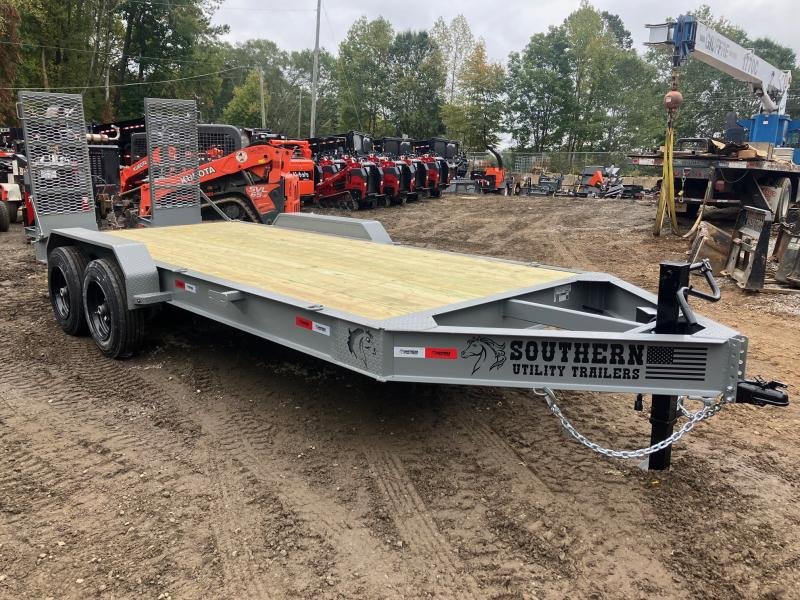 2025 Southern Utility Trailers 7x20 16k Equipment Trailer HD Fold Up Ramps
