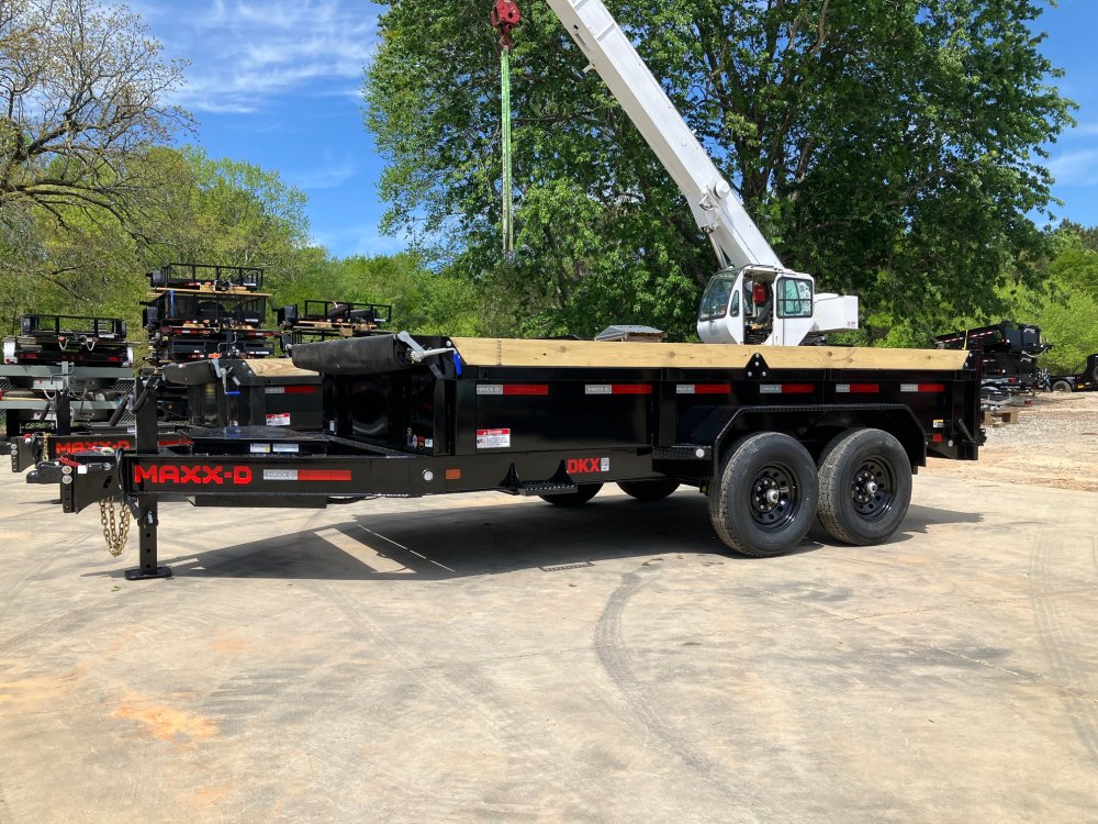 2026-MAXXD-Trailers-7x14-2ft-14k-Dump-Trailer-Barn-Door/-Spread-Gate-D14K7142X-BLK