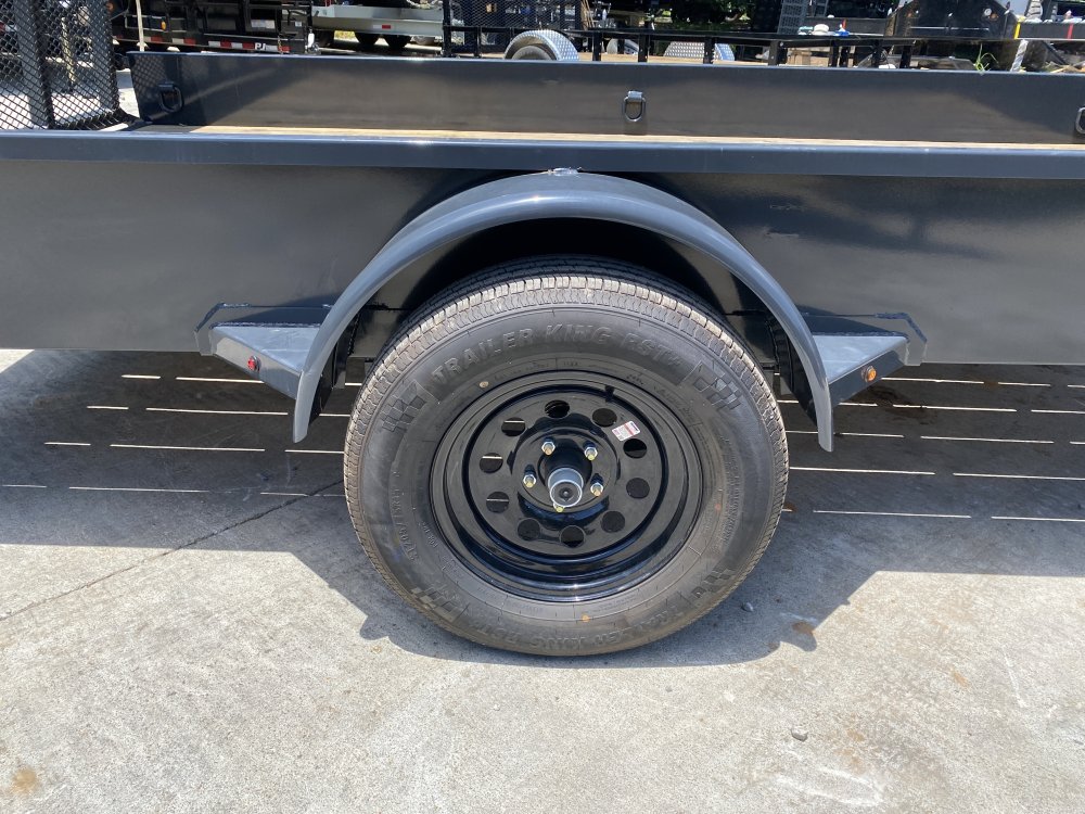 2024-Hillcrest-Trailers-6.5x12-Single-Axle-Utility-w/-Solid-Steel-Sides-U3.5K612SHC