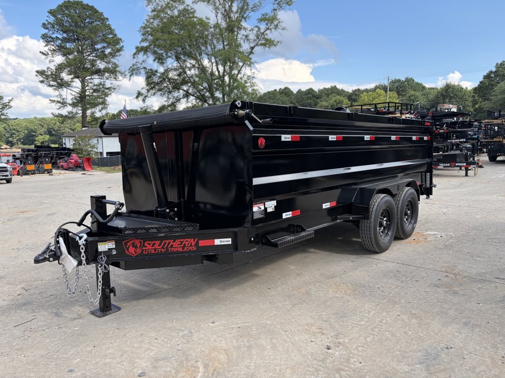 2027 Southern Utility Trailers 2027 Southern Utility Trailers 7x16 14K Premium Dump Trailer - 4' Sid