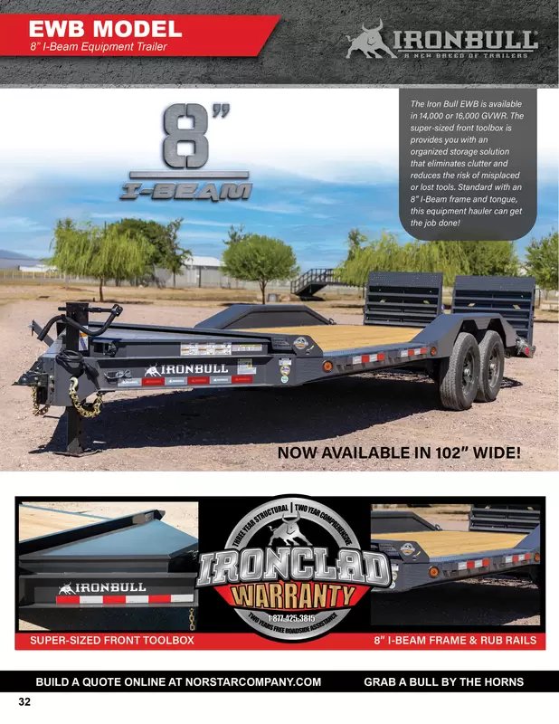 2025 Iron Bull 8.5x20 14k Drive Over Fender Wood Deck Rampage Ramps