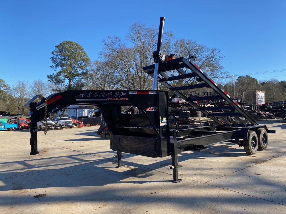 2026 Horizon HRD Gooseneck 7X20 20K Roll Off Trailer - Telescopic, 18PLY Tires
